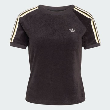 Adidas 愛迪達 Tt Cali Tee KD1412 女 T恤 運動上衣 休閒短袖 黑 亞版 毛巾布