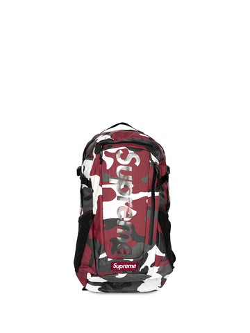 Supreme - camouflage-print backpack - unisex - Polyester/Fabric - One Size - Red