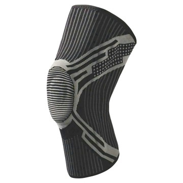 MICHAEL FITNESS 麥克健身 運動護膝 黑色 (腿圍29-32cm) 加厚墊片 透氣網孔編織 矽膠防滑 四面彈力  M號  1個