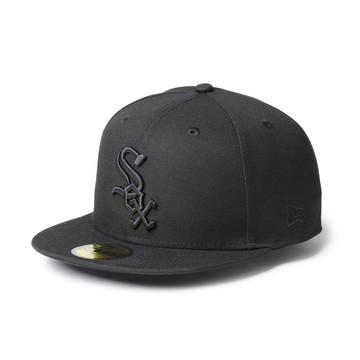 NEW ERA 男女 59FIFTY 日版 NE MLB BLK ON BLK 芝加哥白襪 黑 NE14952299
