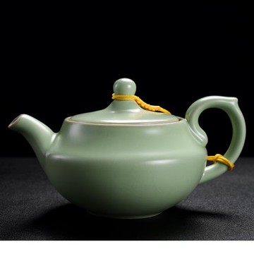 舊望格汝窯開片大號如意茶壺泡茶器蓋碗公道杯茶葉罐品茗杯茶杯