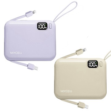 MYCELL Mini Air PD 20W 10000mAh 可拆式雙出線 全協議閃充行動電源(台灣製造)