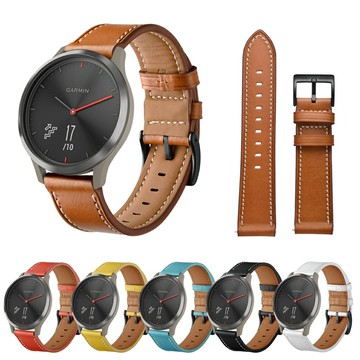 Garmin vivolife vivoactive 3vivomove HR645 真皮錶帶 瘋馬皮革錶帶 手工錶帶
