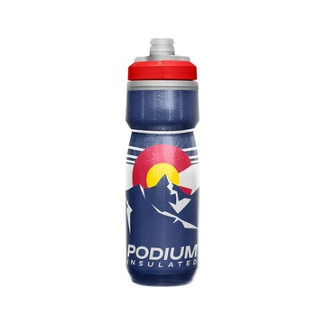 CamelBak PODIUM CHILL保冷噴射水瓶 CB2605403062｜620ml 洛磯山脈  (自行車、公路車、腳踏車)