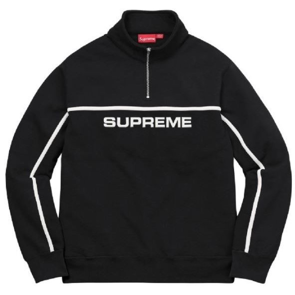 ラッピング対象外 supreme ハーフジップ スウェット