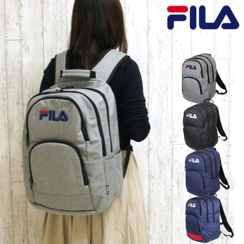 フィラ リュック 黒 通学 レディース 女子 メンズ 男子 スポーツブランド FILA ラウンドシリーズ リュック 26L 7556 |  LINEブランドカタログ