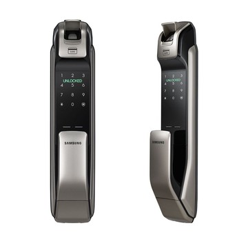 【Samsung 三星】SHP-DP728推拉式電子鎖(頂級款)-銀色(含基本安裝)