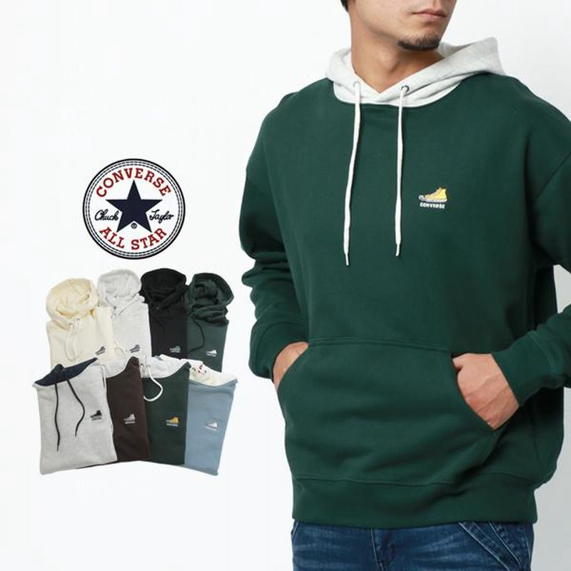 パーカー メンズ ブランド Xl 身幅 大きいサイズ 秋冬 Converse コンバース 裏毛 ワンポイント シューズ 刺繍 プルオーバー プルパーカ 通販 Lineポイント最大0 5 Get Lineショッピング