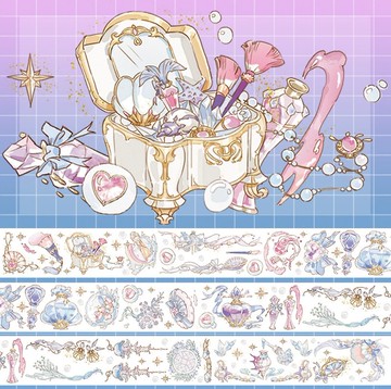 人魚化妝盒 PET 紙膠帶