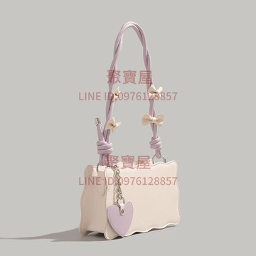 單肩腋下包小方包高級感法棍包包女生日禮物蝴蝶結小眾時尚女包夏新款【聚寶屋】