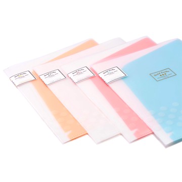 國譽KOKUYO淡彩曲奇多頁文件保護套學生用試卷夾A4保護袋文件夾