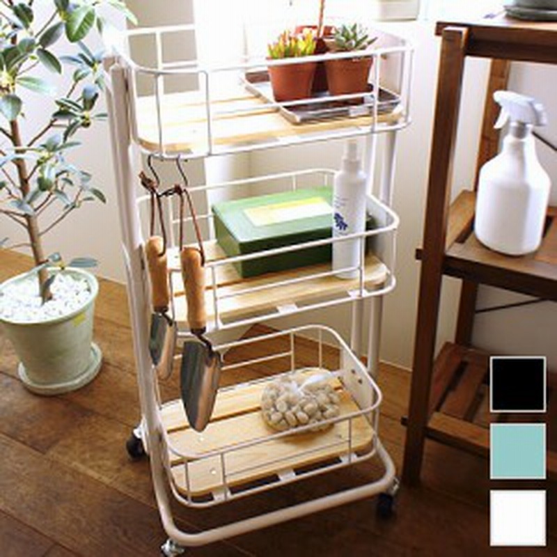 niko and キャスター付き3段棚