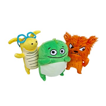 【華碩文化】EQ小怪獸哄睡娃娃（三入組）