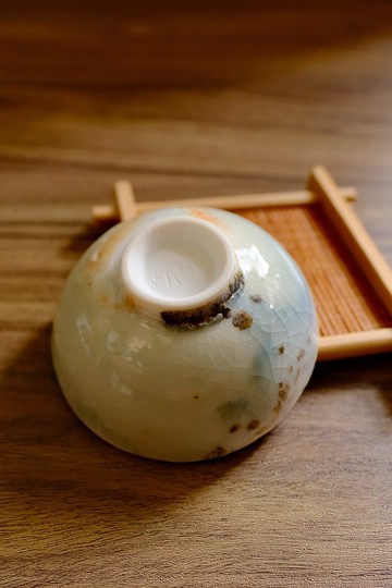 柴燒茶杯 - 落灰志野結晶茶杯