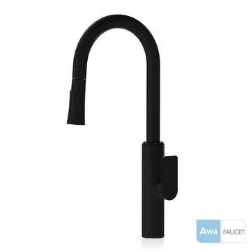 【AWA歐瓦 】OPHIR 無鉛伸縮檯面龍頭 黑色