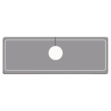 寢室安居 水龍頭矽藻土吸水墊  灰底白線  38 x 14cm