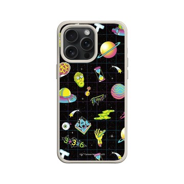 iPhone 15 Pro Max SolidX 貝殼灰 - 瑞克和莫蒂 Rick and Morty - 太空圖鑑
