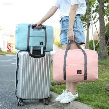 【隔日到貨】拉桿手提包 旅行手提包 可掛拉桿 多用途旅行包 收納包 大容量 購物袋 隨身包 旅行袋 健身袋  超大容量