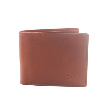 Sika多隔層短夾-A8307-01原味褐