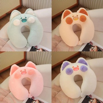 U型枕🎀 嘟嘟貓頭枕卡通可愛U型枕頭記憶棉可拆洗辦公室午睡頸椎枕嘟貓枕