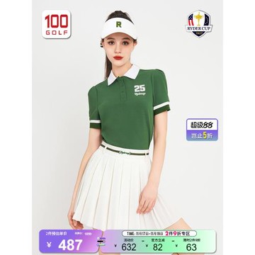 RyderCup萊德杯高爾夫女裝短袖T恤夏時尚復古學院風防曬Polo衫