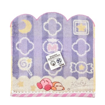 日本丸真 星之卡比 造型純棉小方巾 休息時間_廠商直送