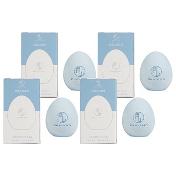 OKAYAMA 岡山 硅藻土吸溼防潮 冰箱/鞋櫃多功能除臭蛋  100g  4個