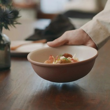 日本KINTO  MUI 湯碗 18cm - 咖啡棕