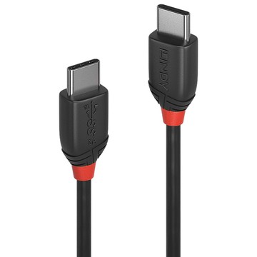 LINDY 林帝 Black USB3.2 Gen 2 x 2 Type-C/公-公傳輸線  1m  黑色  1條