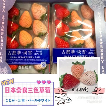 【緁迪水果JDFruit】日本古都華三色草莓 16~30粒 【免運費】送禮首選-日本空運限定-??火熱預購中 草莓精品