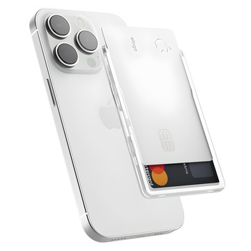 elago 磁吸卡片滑蓋  1個  透明