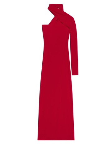 courreges draped one-shoulder dress