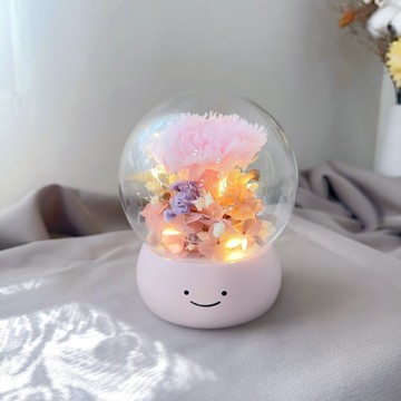 蒔漫花間—媽咪的微笑 永生花盅 母親節禮物 夜燈