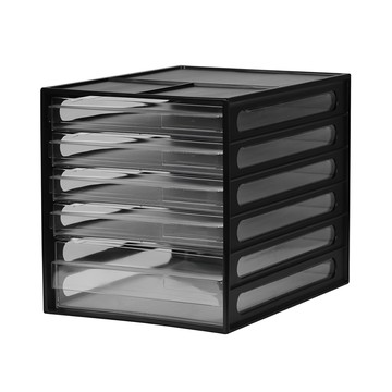 文件管家 桌上型資料櫃  5層  黑色