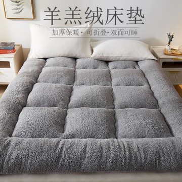 牛奶絨床墊羊羔絨褥子墊被家用宿舍學生單人冬季天加厚毛絨軟墊子