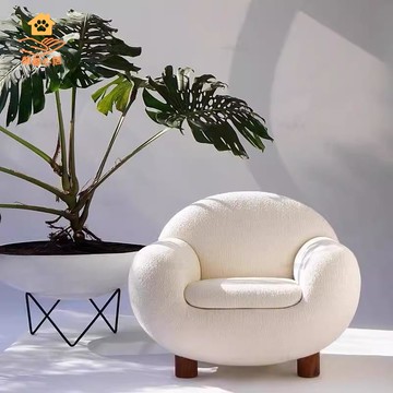 北歐輕奢樣板房客廳沙發 單人現代設計師酒店時尚創意休閑沙發