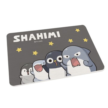 【Shahimi shark 胖鯊魚鯊西米】台灣製造 正版授權 軟式珪藻土吸水地墊-夜晚閃耀 （60*40*0.9cm）_廠商直送