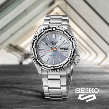 SEIKO 精工 5 Sports 55周年 SKX 機械錶 1969 現代詮釋版 新年開運 送禮推薦-銀 (SRPK09K1/4R36-15E0N)_SK045