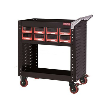 樹德SHUTER 零件櫃工具車-已組裝 黑車紅抽 /組 CT-A616【APP滿額下單10%點數(單一帳號最高5000點)】1/31止