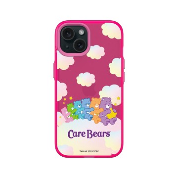 iPhone 15 Clear 粉漾桃 - Care Bears - 雲朵綿綿