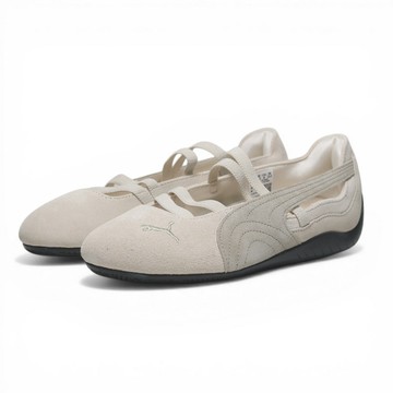 PUMA 休閒鞋 SPEEDCAT BALLET SD 米白卡其 麂皮 芭蕾舞鞋 女 40128708