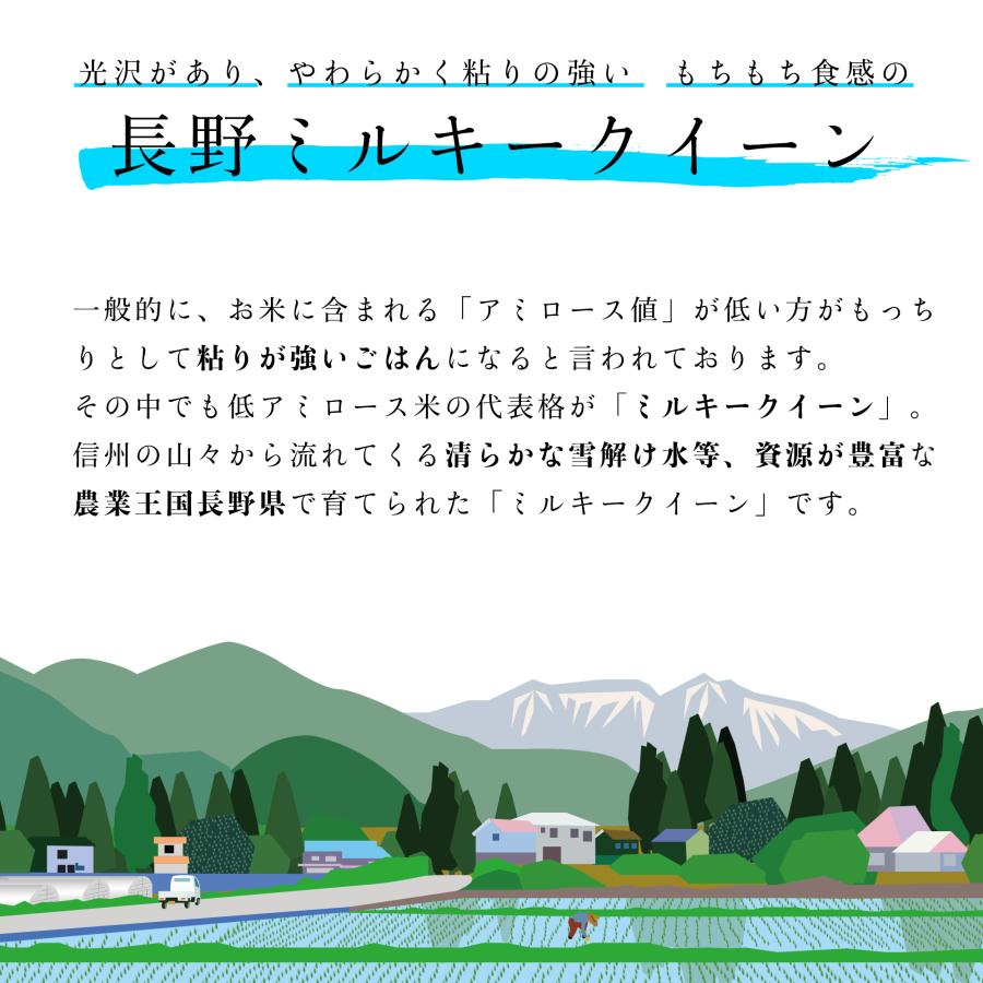 米 お米 4kg 長野県産 ミルキークイーン 白米 4キロ 令和4年産 送料無料 2kgx2袋 精米 送料無料