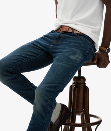 Superdry Men's Vintage Skinny Jeans Dark Blue Size: 30/30