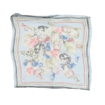 CHANEL 香奈兒 憨色 絲綢 方巾 85x85 【二手名牌BRAND OFF】