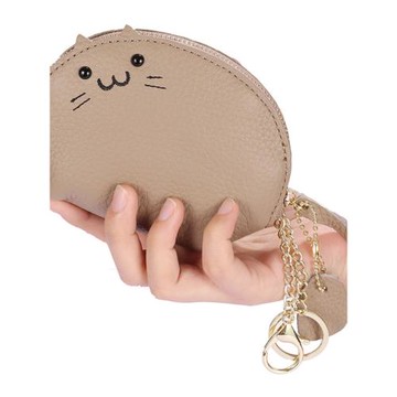 2023新款多功能創意真皮零錢鑰匙包二合一迷你小巧錢包可愛硬幣包