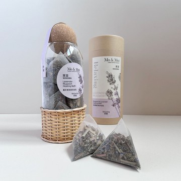 茉苜 Mo & Moi 薰衣草 抹草 沐浴包  手工藤編瓶 12入