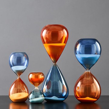 北歐ins創意沙漏計時器桌面擺件現代簡約家居裝飾品兒童生日禮物 99購物節