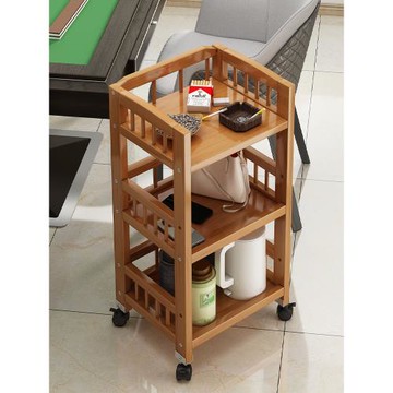 麻將桌茶幾茶水架帶輪可移動茶臺棋牌室多功能收納置物架2026新款