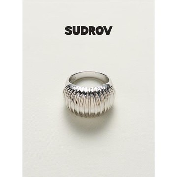 SUDROV素覺戒指個性新中式設計純銀燈籠女潮獨特時尚指環圣誕禮物