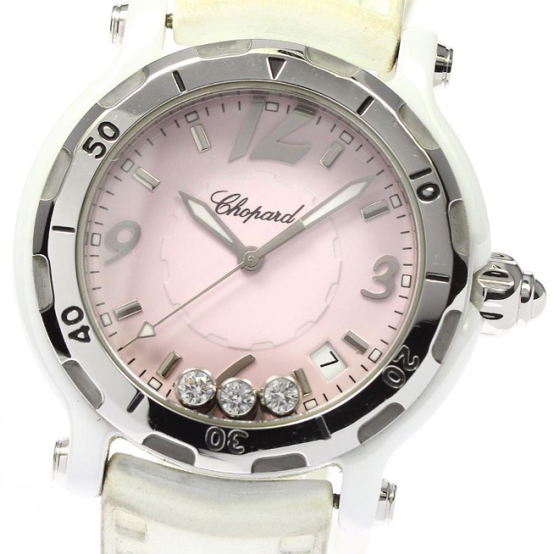 Chopard】ショパール ハッピースポーツ ハッピーセラミック ３Pダイヤ 300本限定 ref.8507 クォーツ メンズ_733392 |  LINEショッピング